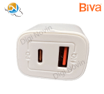 شارژر دیواری بیوا Biva HC-04Q+C توان 18 وات - Image 3