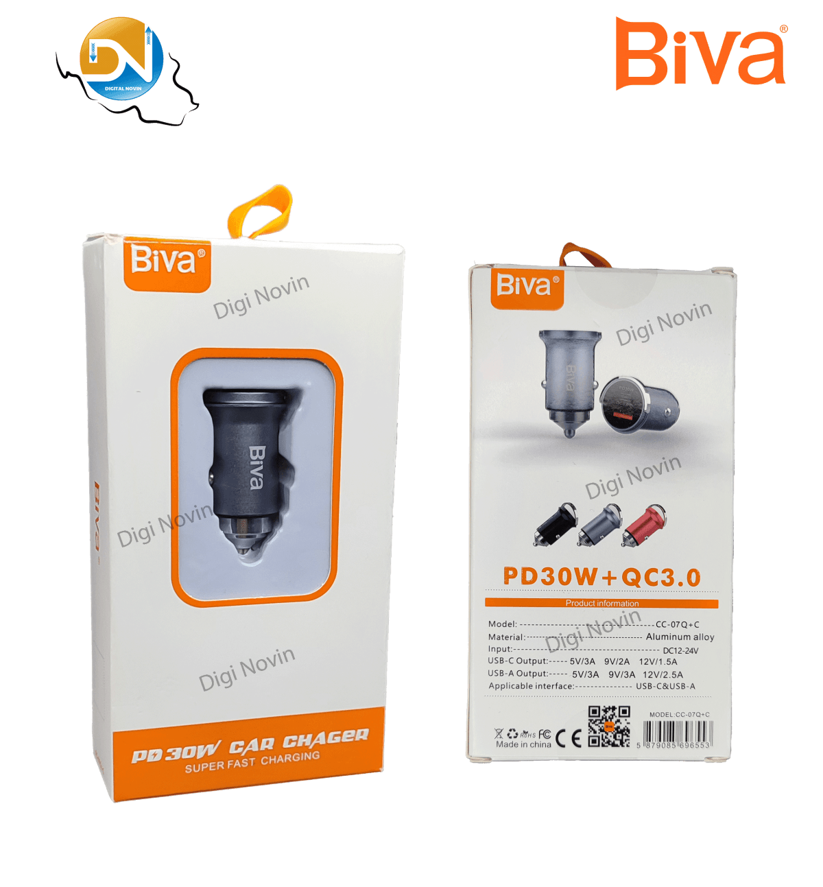 شارژر فندکی بیوا Biva CC-07Q+C توان 30 وات - Image 4